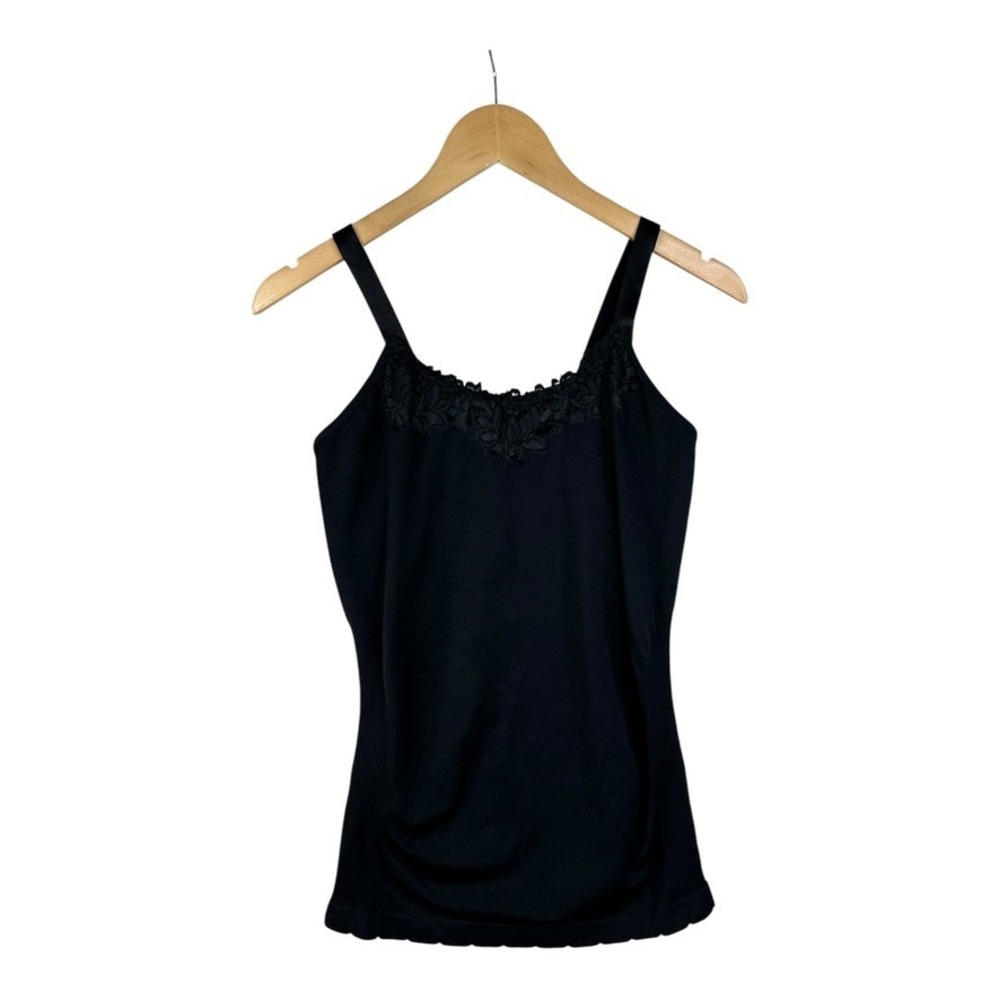 Icon Apparel Tank Top Women's One Size‎ Stretchy Black Lace